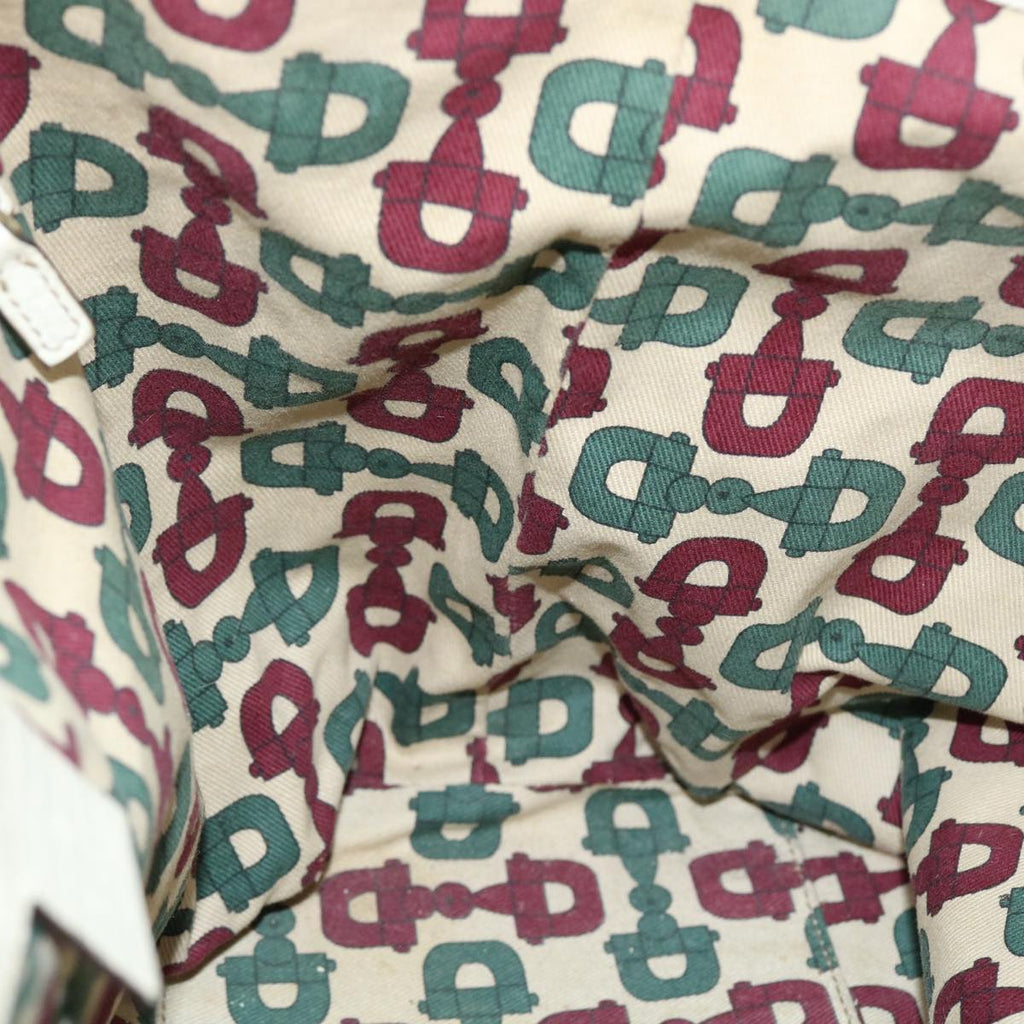 GUCCI GG Canvas Web Sherry Line Tote Bag Beige Red Green 139260 am5008