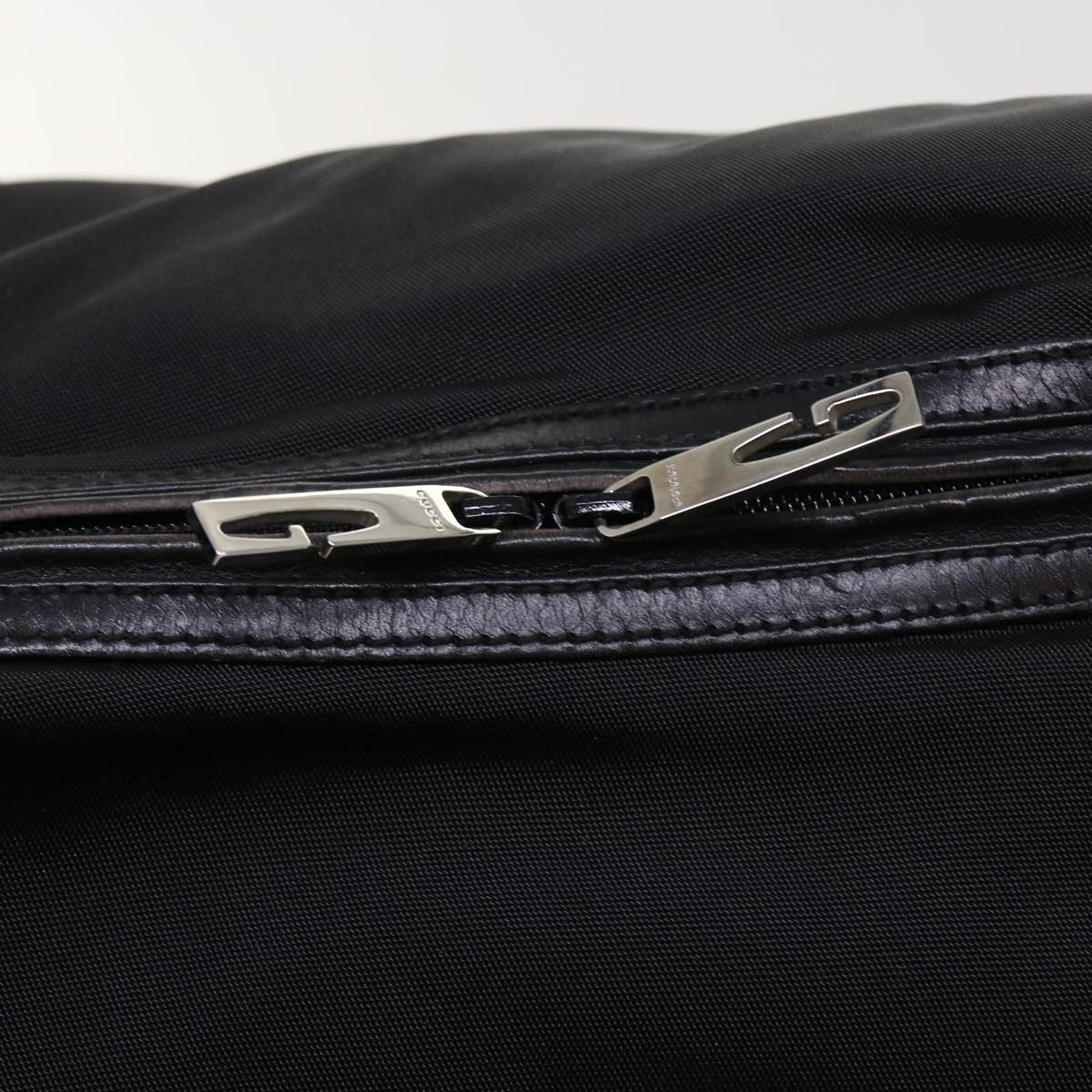 GUCCI Shoulder Bag Nylon Black am5013
