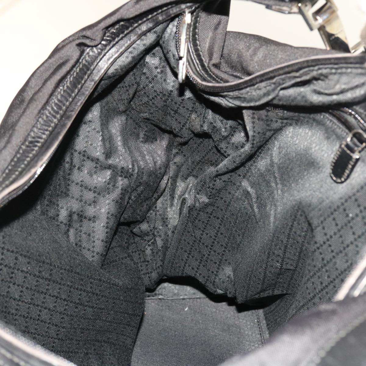 GUCCI Shoulder Bag Nylon Black am5013