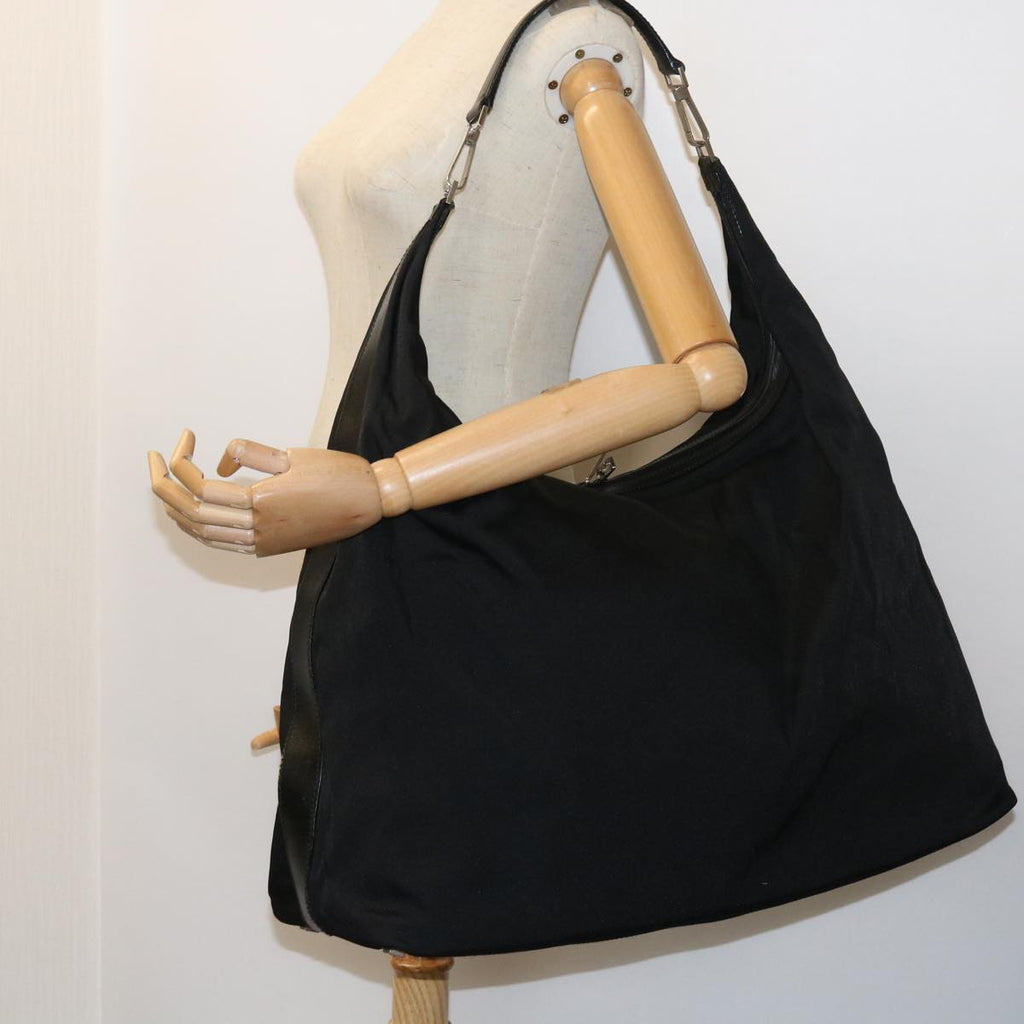GUCCI Shoulder Bag Nylon Black am5013