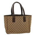 GUCCI GG Canvas Tote Bag Beige 113017 am5049