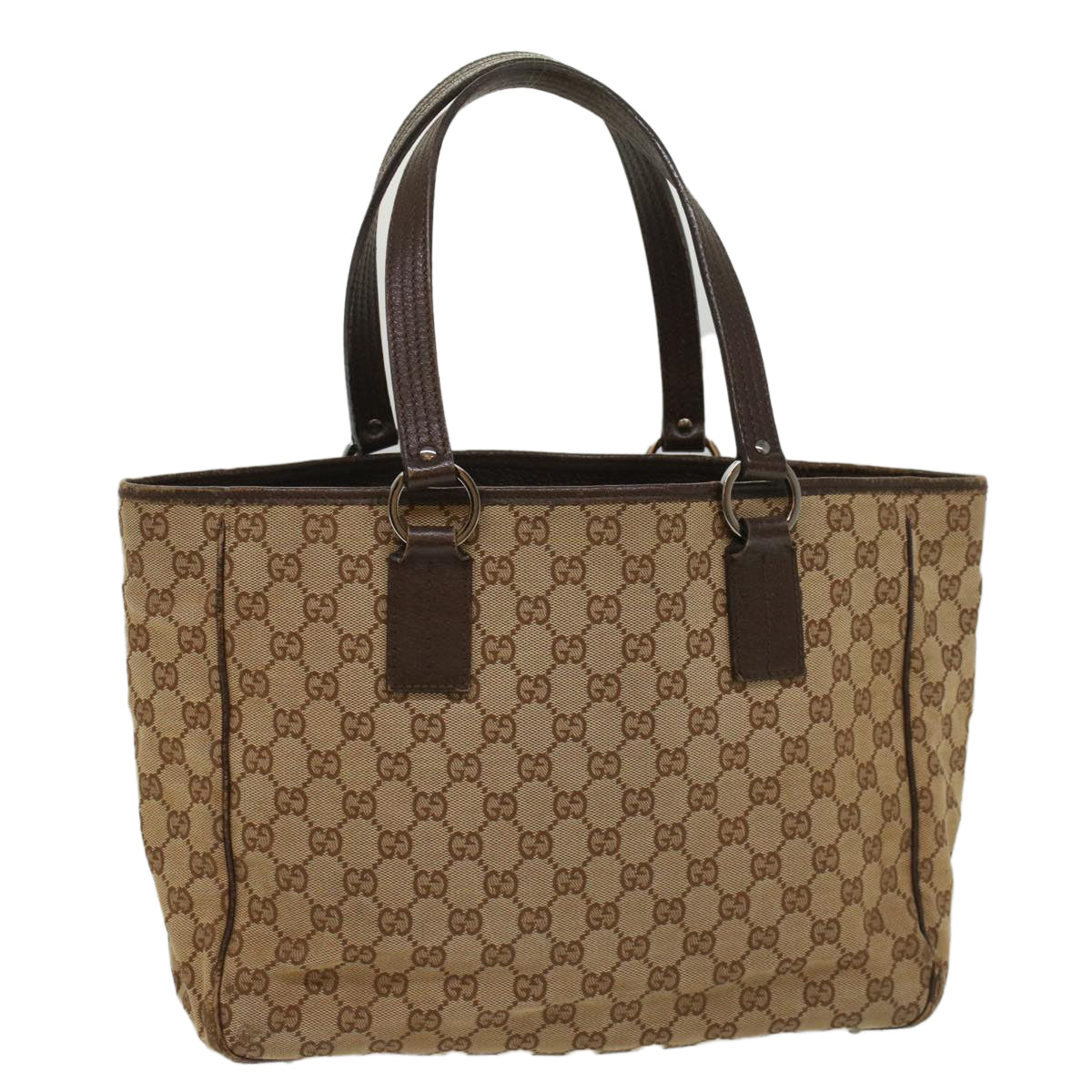 GUCCI GG Canvas Tote Bag Beige 113017 am5049