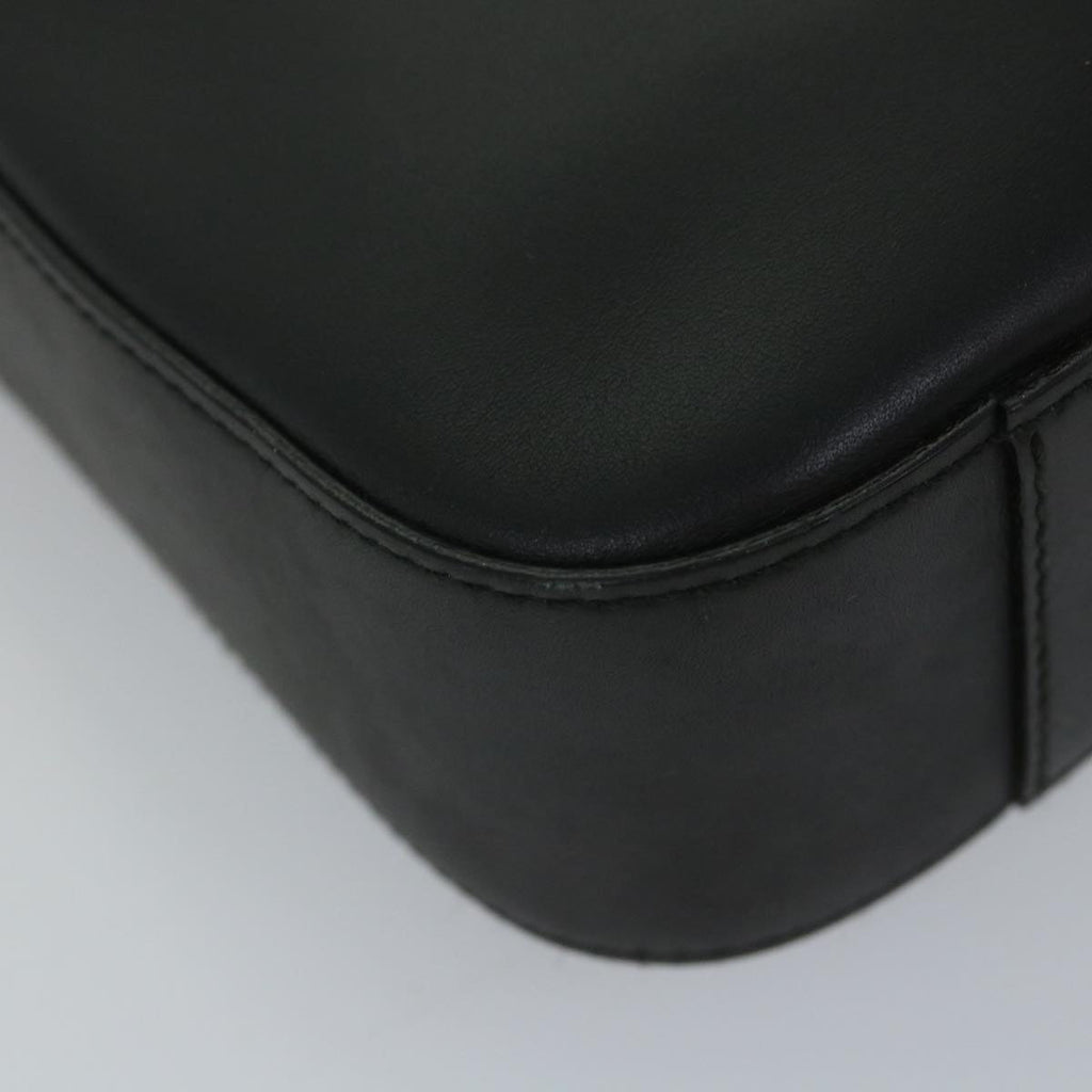 GUCCI Shoulder Bag Leather Black 001 3812 am5115