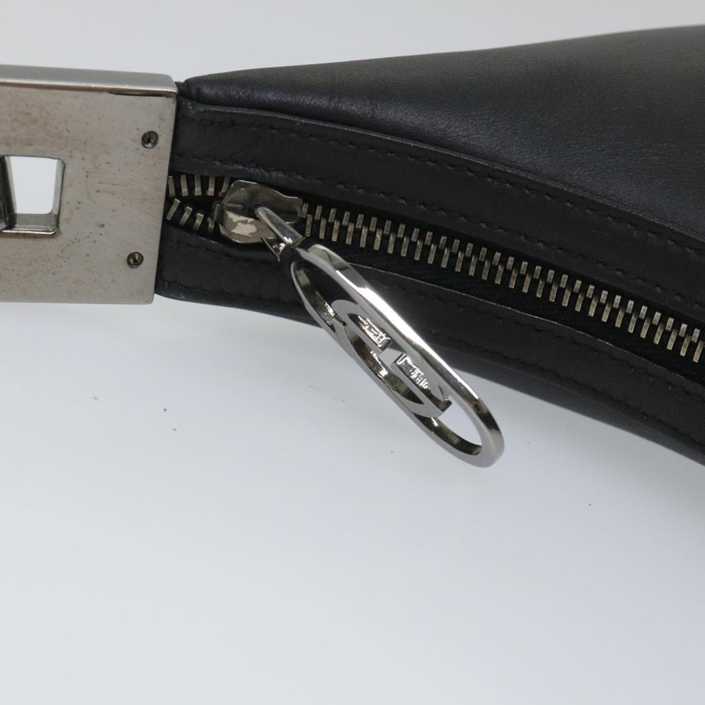 GUCCI Shoulder Bag Leather Black 001 3812 am5115
