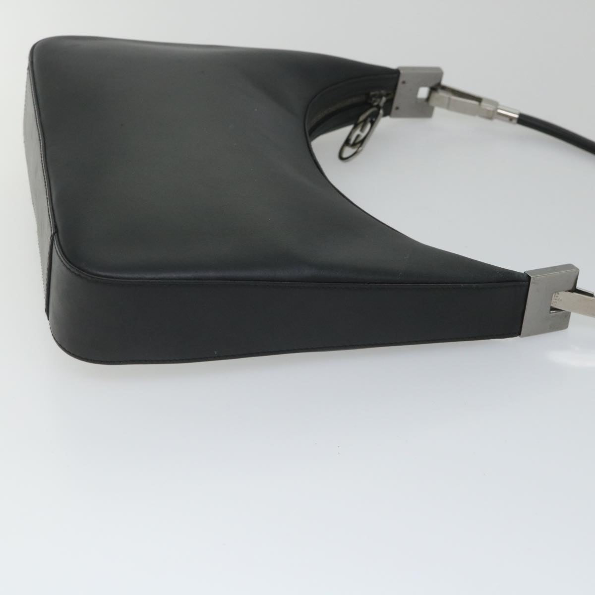 GUCCI Shoulder Bag Leather Black 001 3812 am5115