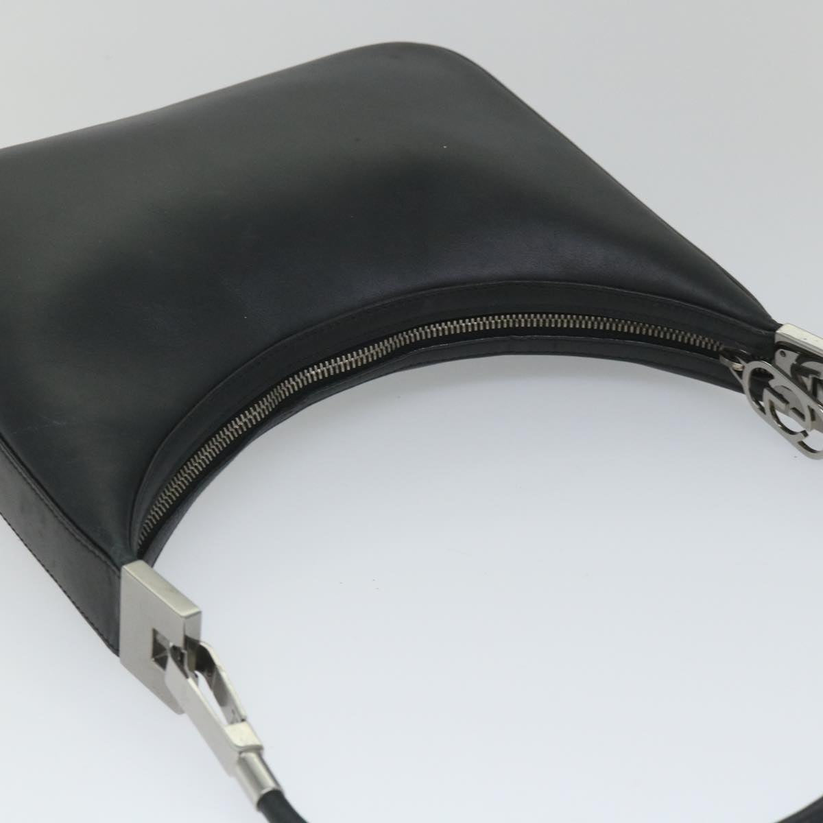 GUCCI Shoulder Bag Leather Black 001 3812 am5115