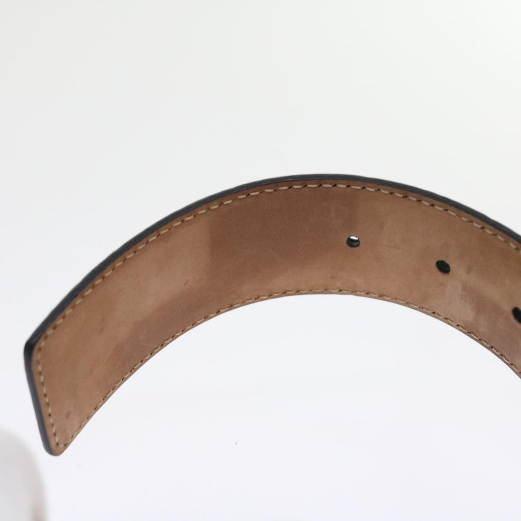 GUCCI GG Canvas Guccissima interlocking Belt Black 114984 am5116