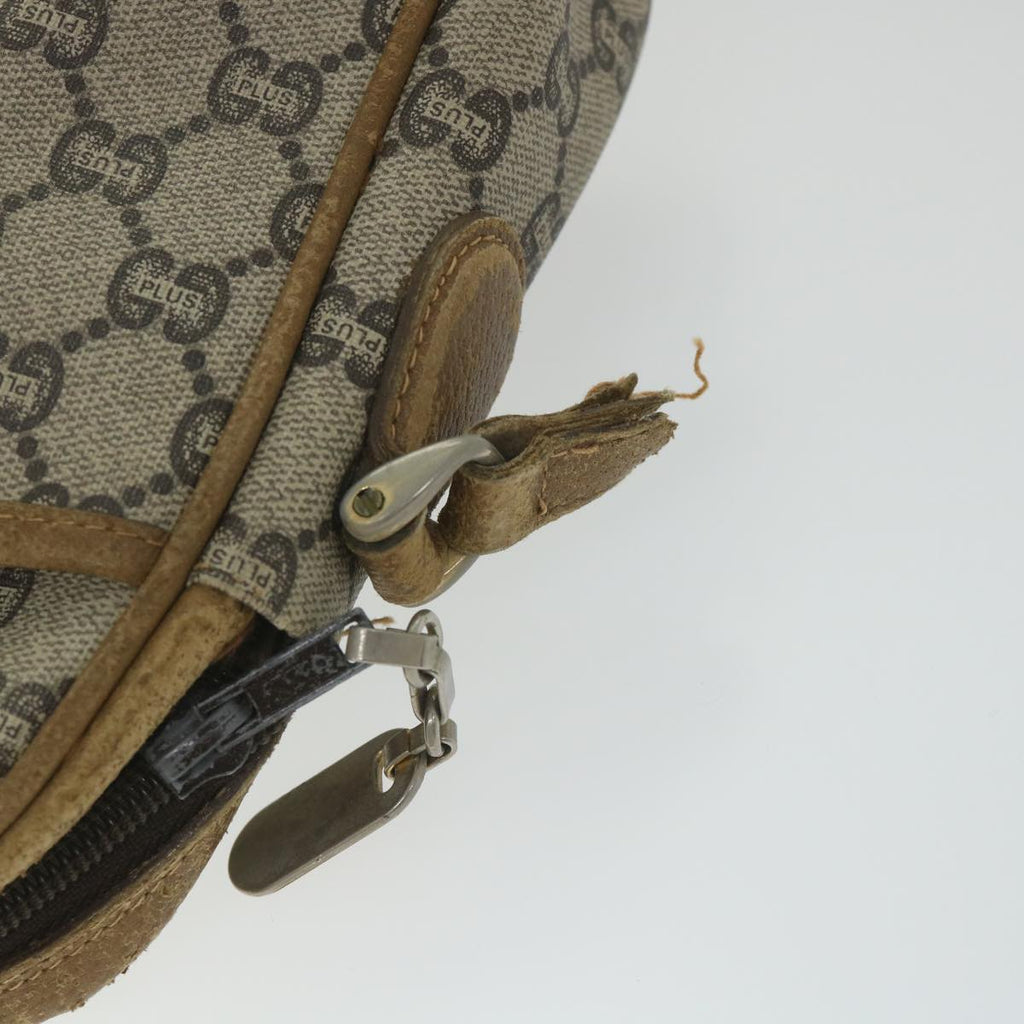 GUCCI GG Canvas Shoulder Bag PVC Leather Nylon 3Set Beige Black am5120