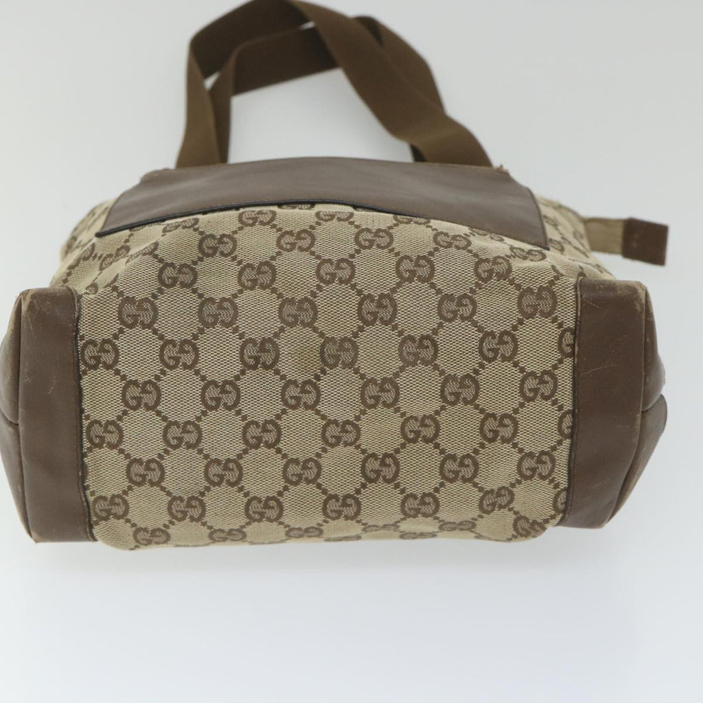 GUCCI GG Canvas Shoulder Bag PVC Leather Nylon 3Set Beige Black am5120