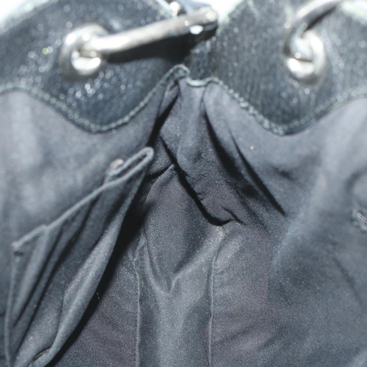 GUCCI GG Canvas Shoulder Bag Black 1210232 am5135