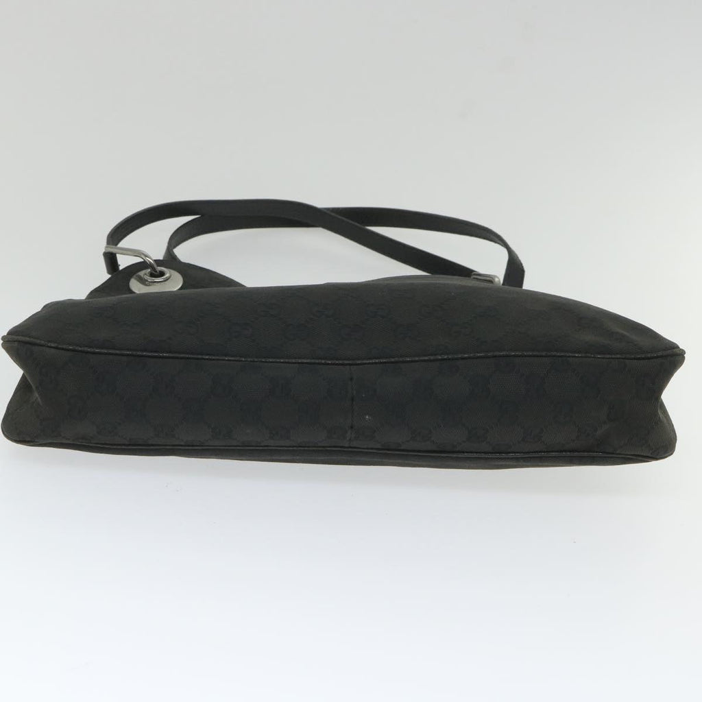 GUCCI GG Canvas Shoulder Bag Black 1210232 am5135