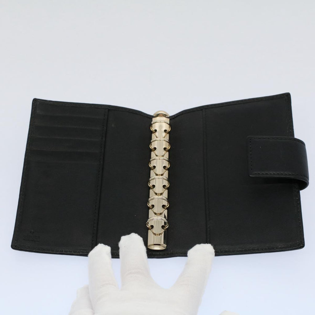 GUCCI GG Canvas Day Planner Cover Black 115240 am5159