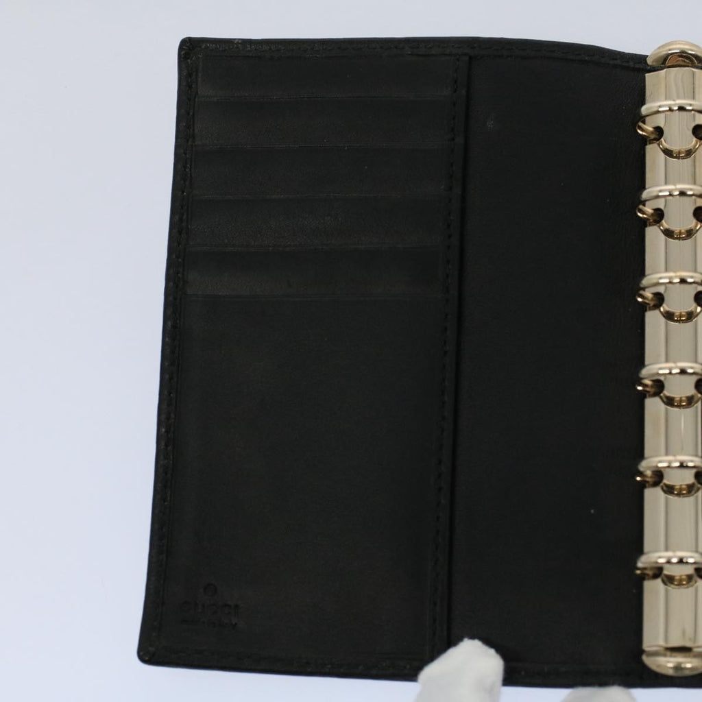 GUCCI GG Canvas Day Planner Cover Black 115240 am5159