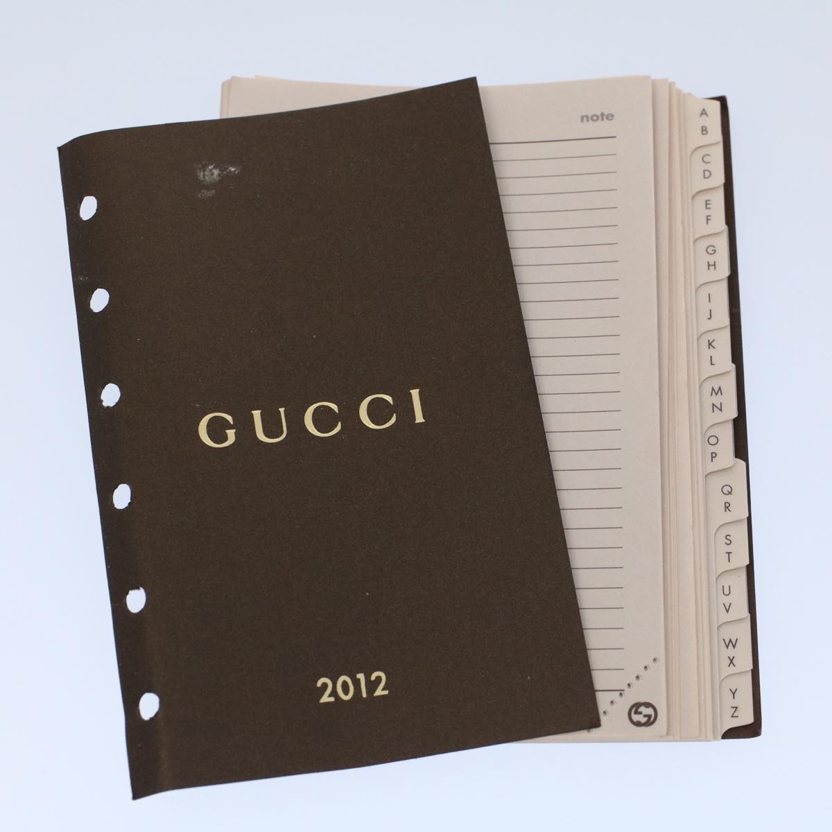GUCCI GG Canvas Day Planner Cover Black 115240 am5159