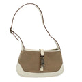 GUCCI Jackie Shoulder Bag Canvas Leather Beige 007 2039 am5181