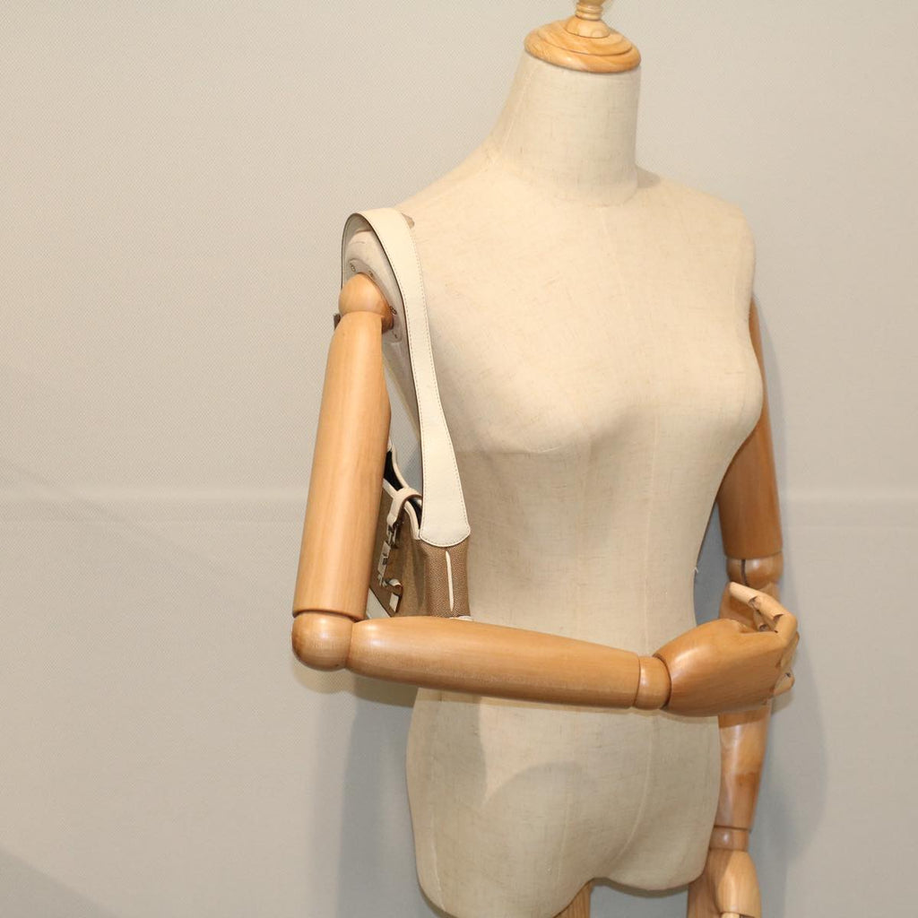 GUCCI Jackie Shoulder Bag Canvas Leather Beige 007 2039 am5181