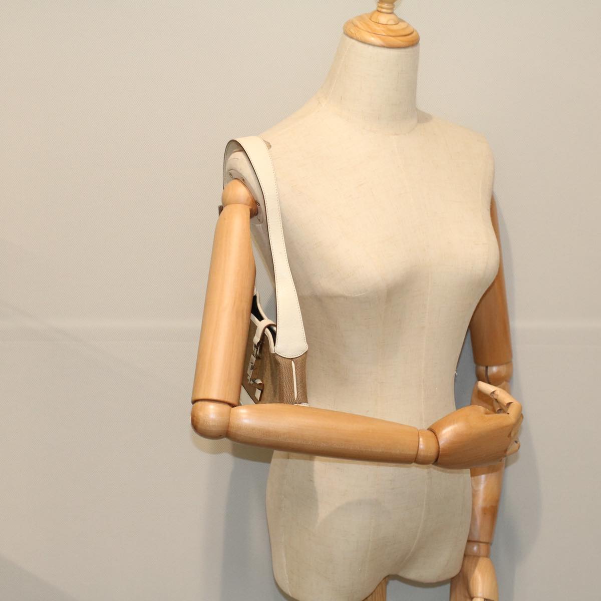 GUCCI Jackie Shoulder Bag Canvas Leather Beige 007 2039 am5181