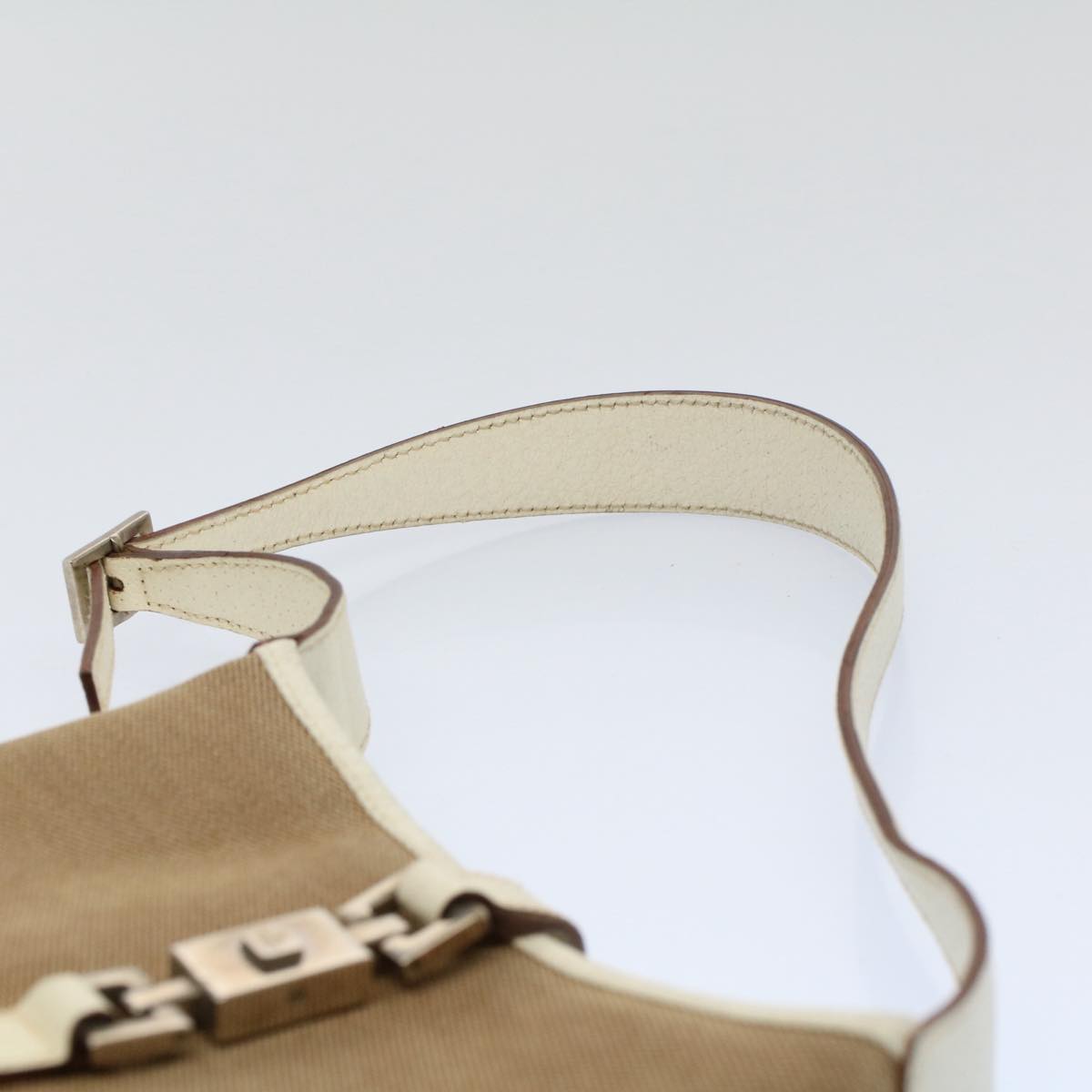 GUCCI Jackie Shoulder Bag Canvas Leather Beige 007 2039 am5181