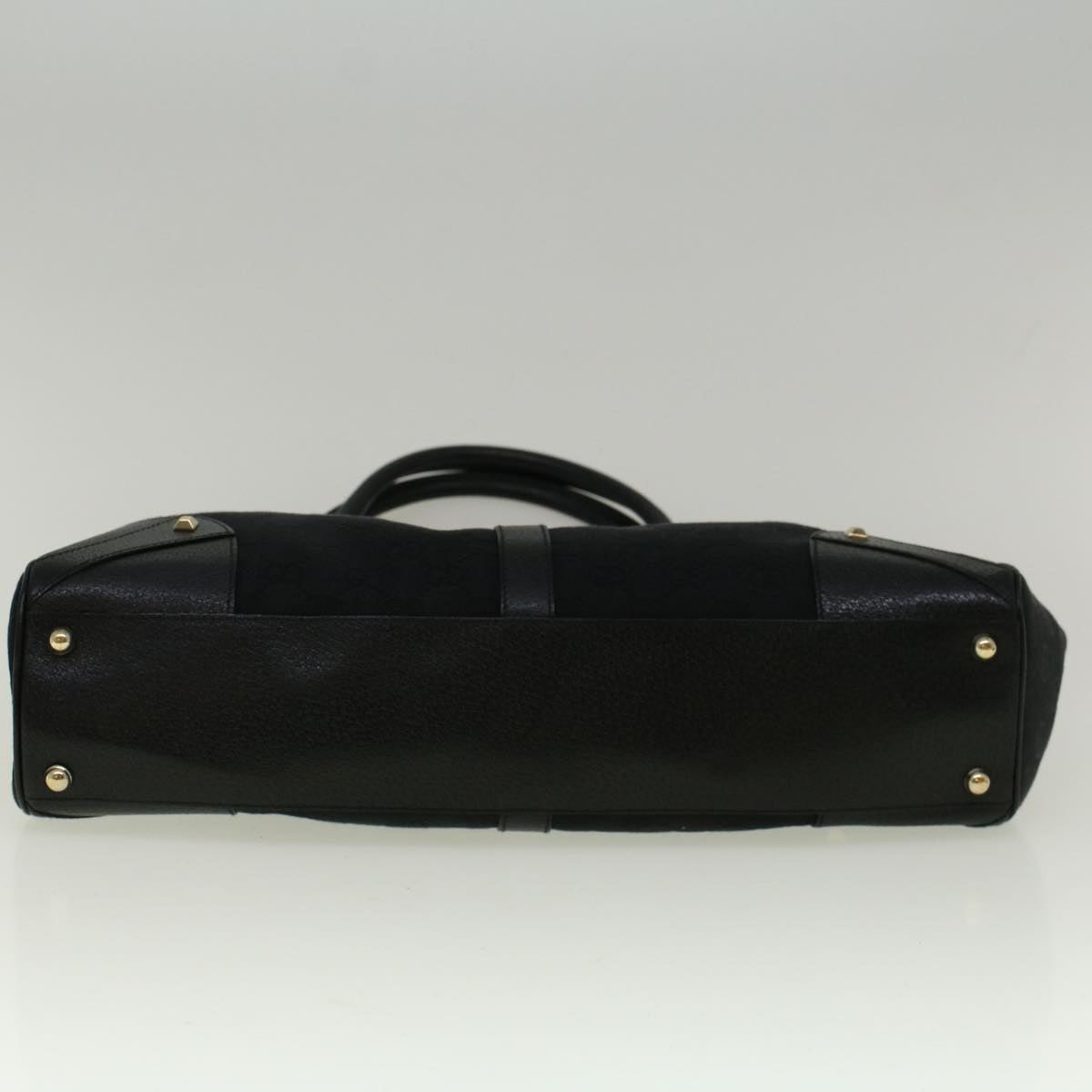 GUCCI GG Canvas Jackie Shoulder Bag Black 124404 am5187