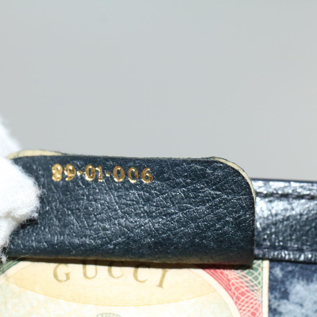 GUCCI GG Canvas Sherry Line Clutch Bag Red Navy gray 89 01 006 am5192
