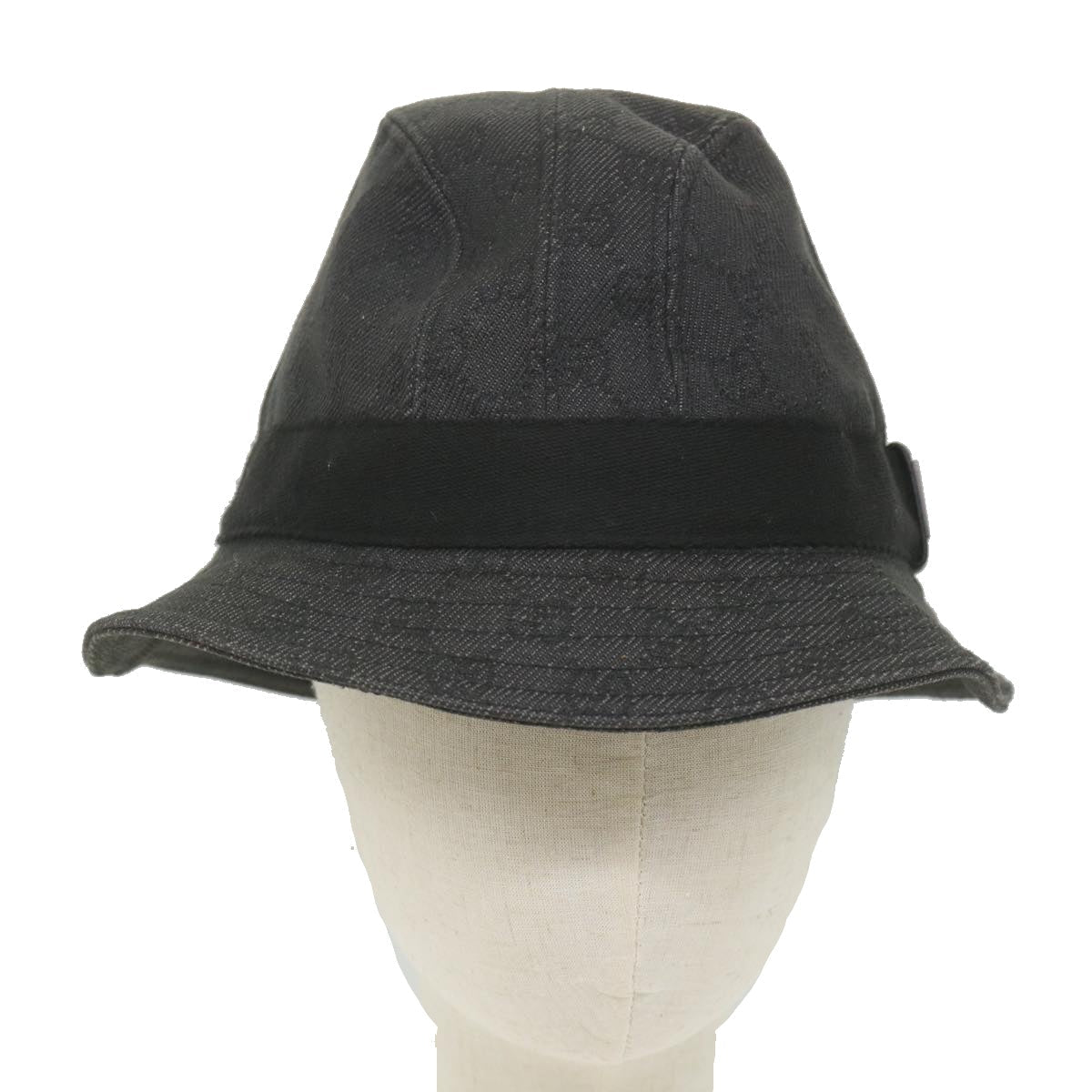 GUCCI GG Canvas Hat L Size Gray am5225