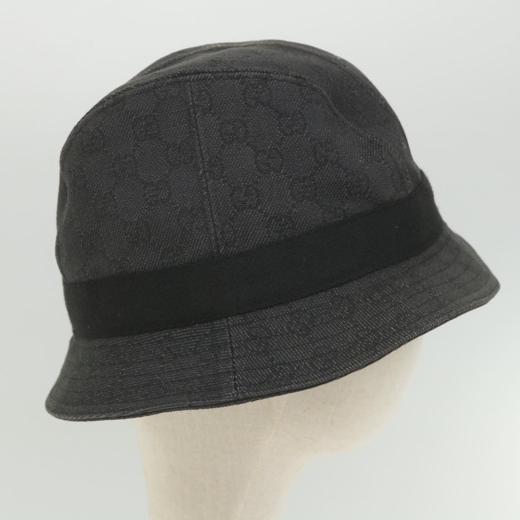 GUCCI GG Canvas Hat L Size Gray am5225