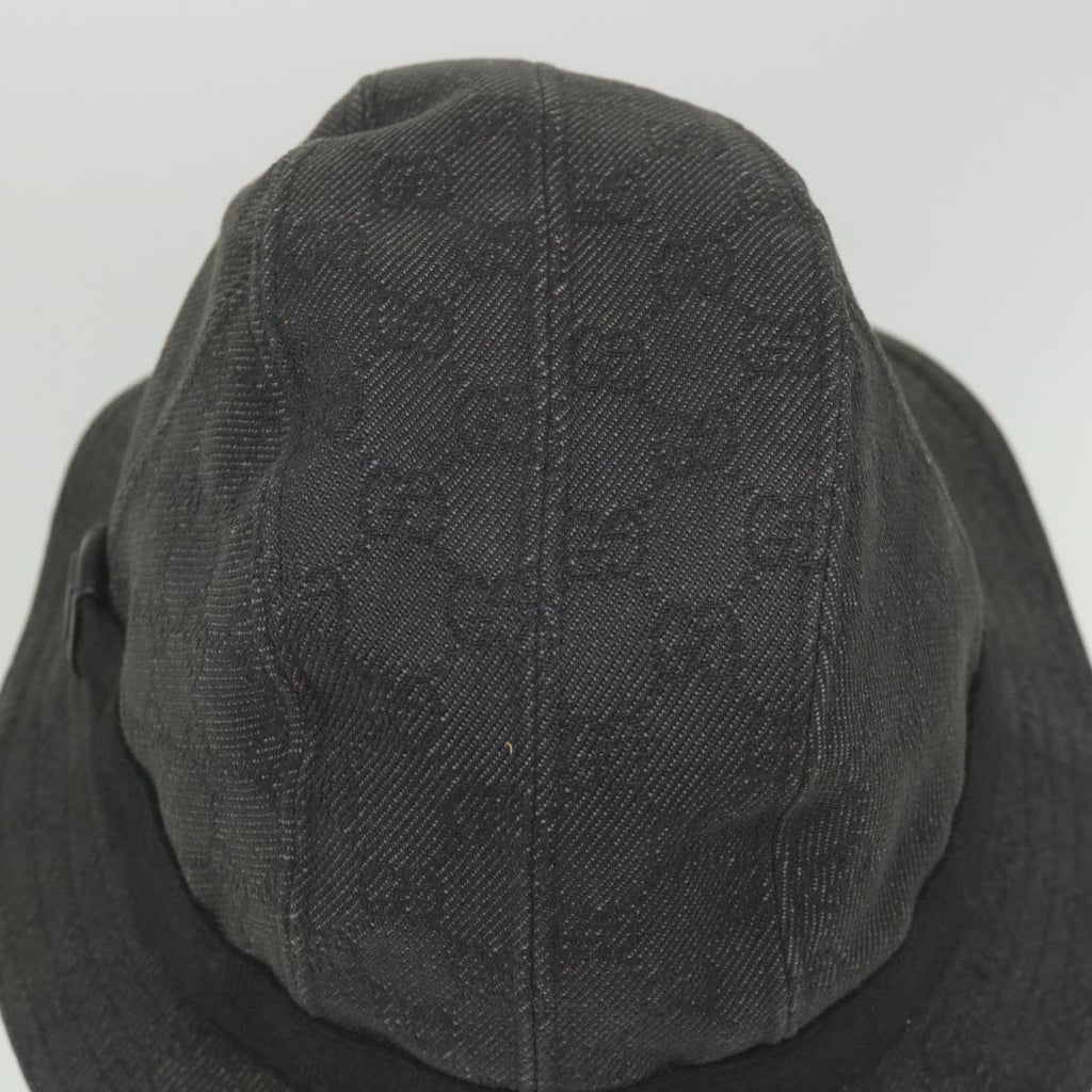 GUCCI GG Canvas Hat L Size Gray am5225
