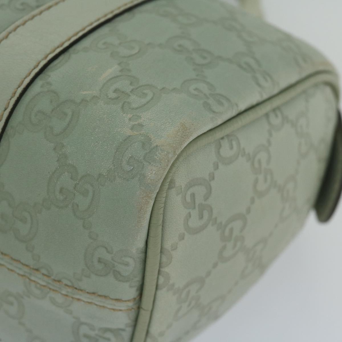 GUCCI GG Canvas Guccissima mini Boston Bag Green 193604 am5240
