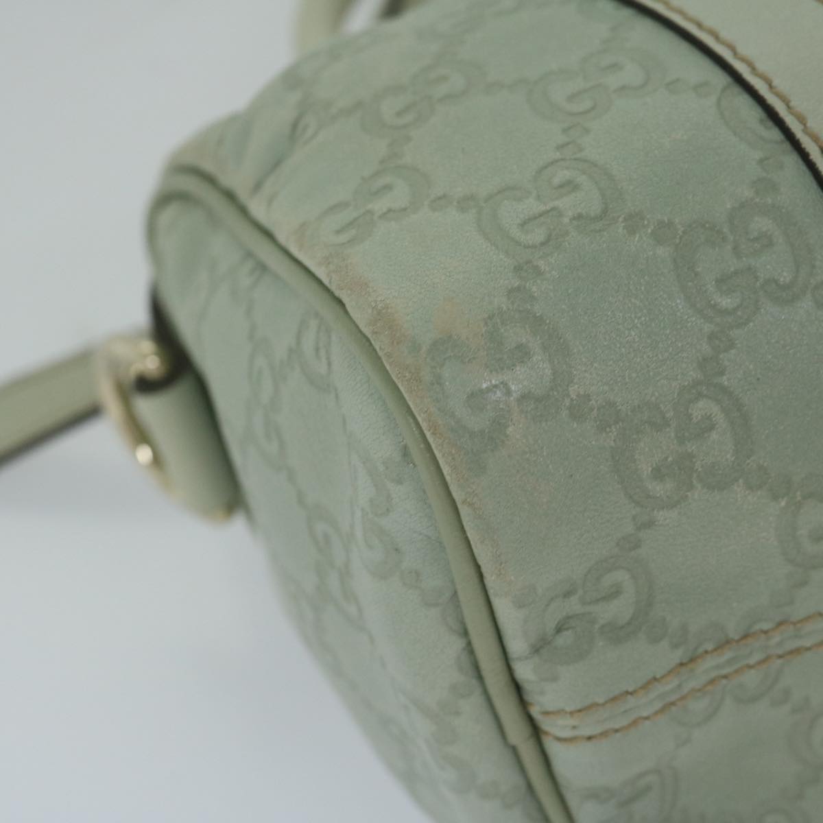 GUCCI GG Canvas Guccissima mini Boston Bag Green 193604 am5240
