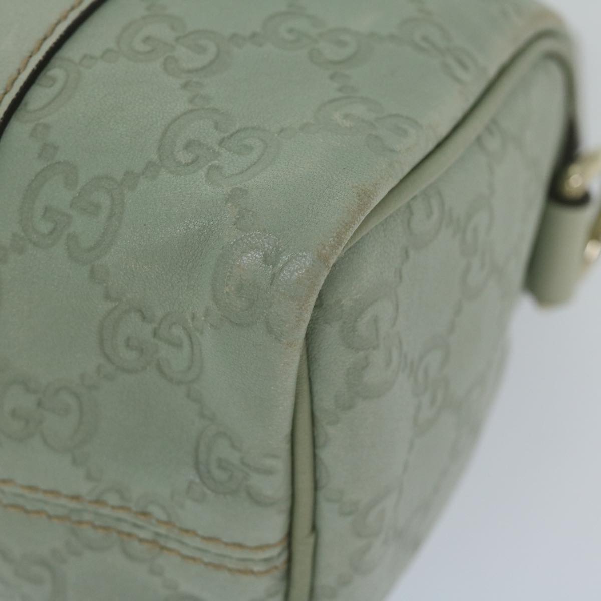 GUCCI GG Canvas Guccissima mini Boston Bag Green 193604 am5240