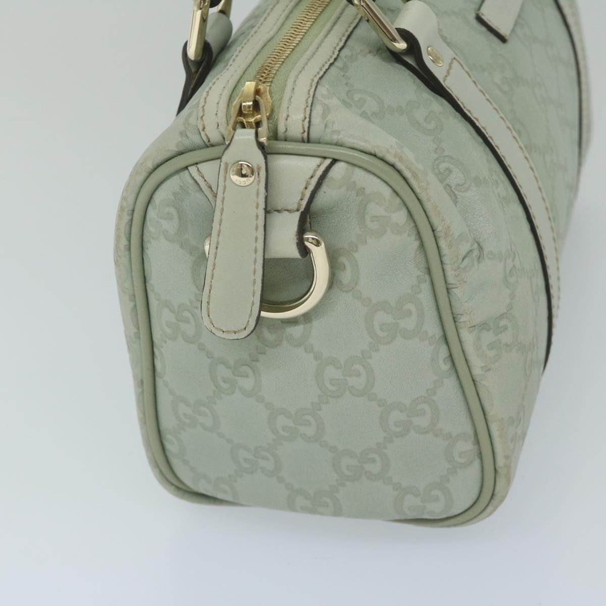 GUCCI GG Canvas Guccissima mini Boston Bag Green 193604 am5240
