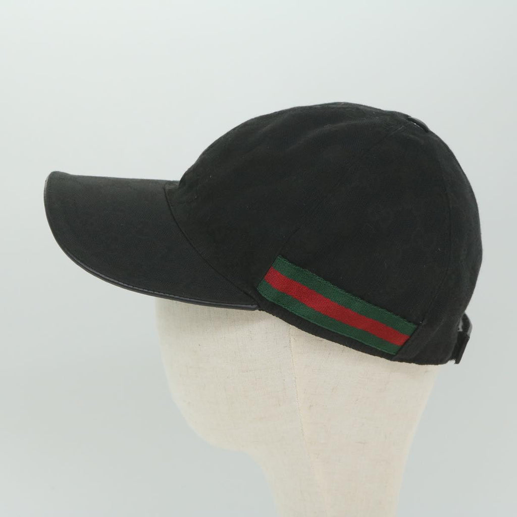 GUCCI GG Canvas Web Sherry Line Cap L size Black Red Green 200035 am5247