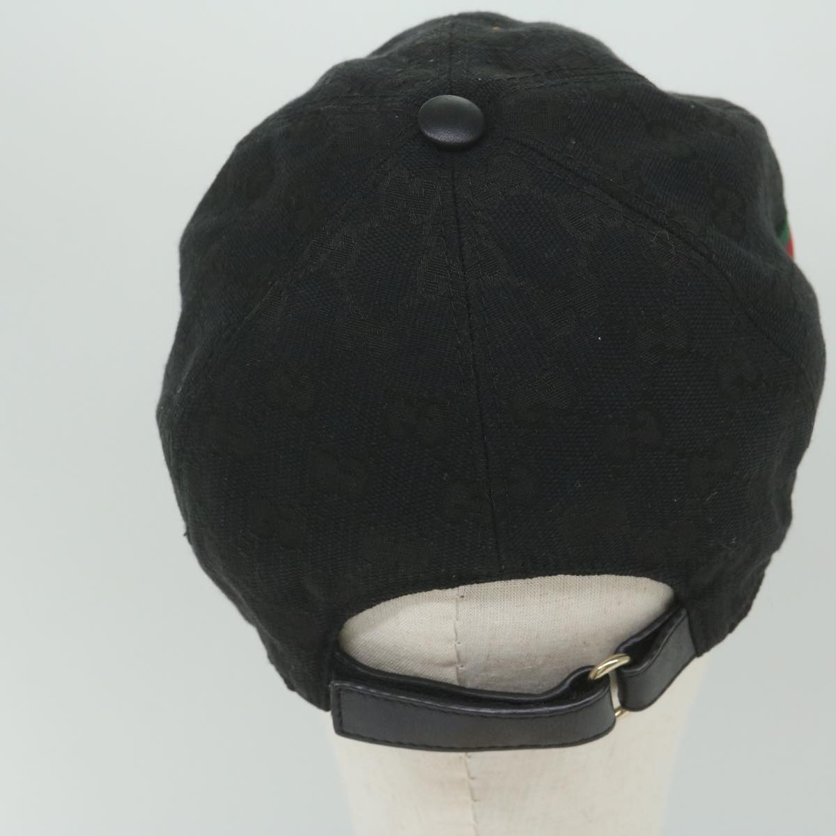 GUCCI GG Canvas Web Sherry Line Cap L size Black Red Green 200035 am5247