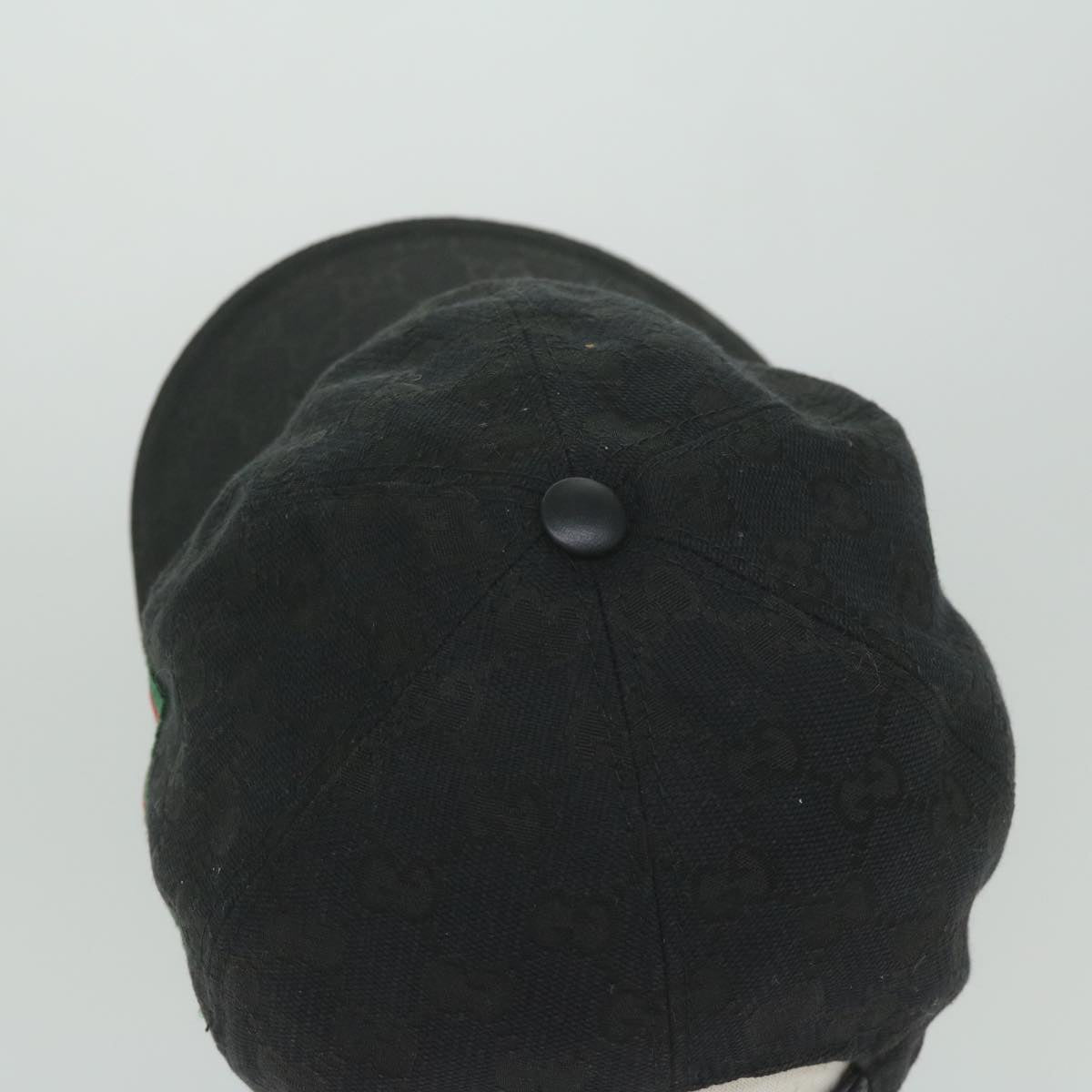 GUCCI GG Canvas Web Sherry Line Cap L size Black Red Green 200035 am5247