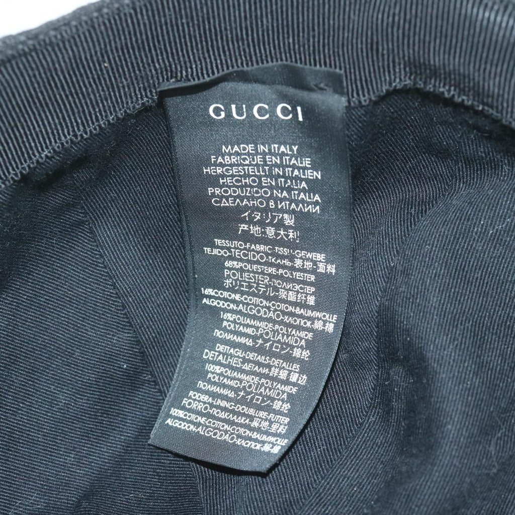 GUCCI GG Canvas Web Sherry Line Cap L size Black Red Green 200035 am5247