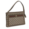 GUCCI GG Supreme Web Sherry Line Shoulder Bag Beige Red 41 02 090 am5260