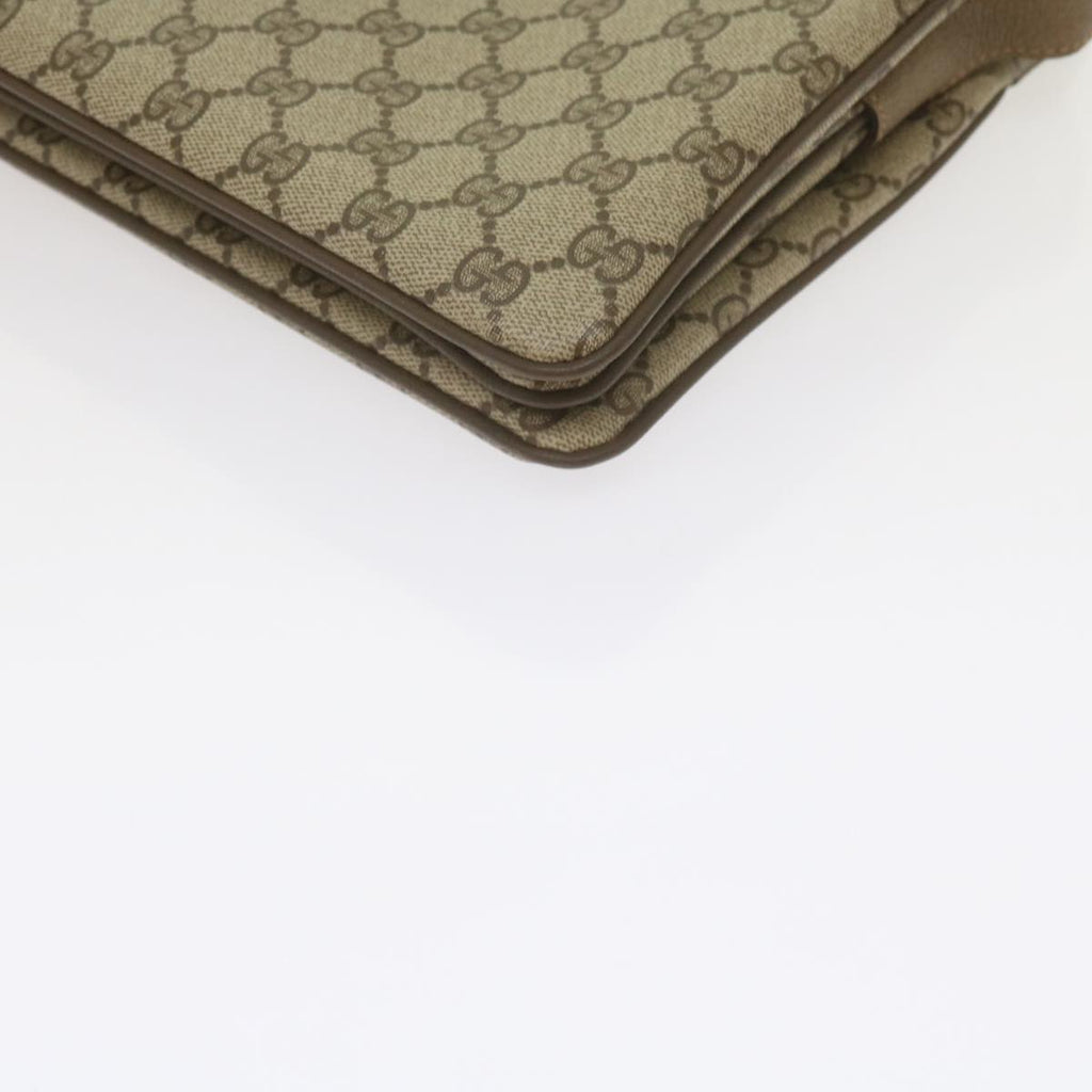 GUCCI GG Supreme Web Sherry Line Shoulder Bag Beige Red 41 02 090 am5260