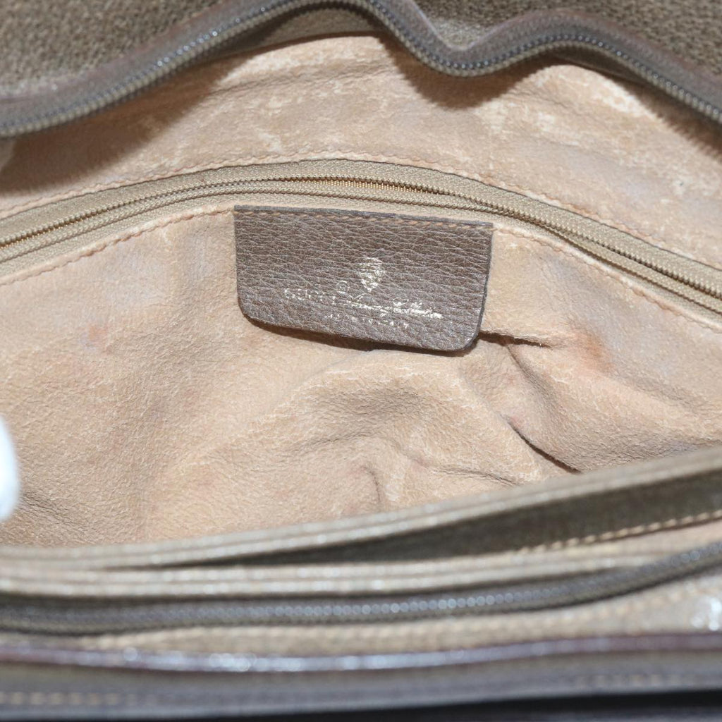 GUCCI GG Supreme Web Sherry Line Shoulder Bag Beige Red 41 02 090 am5260
