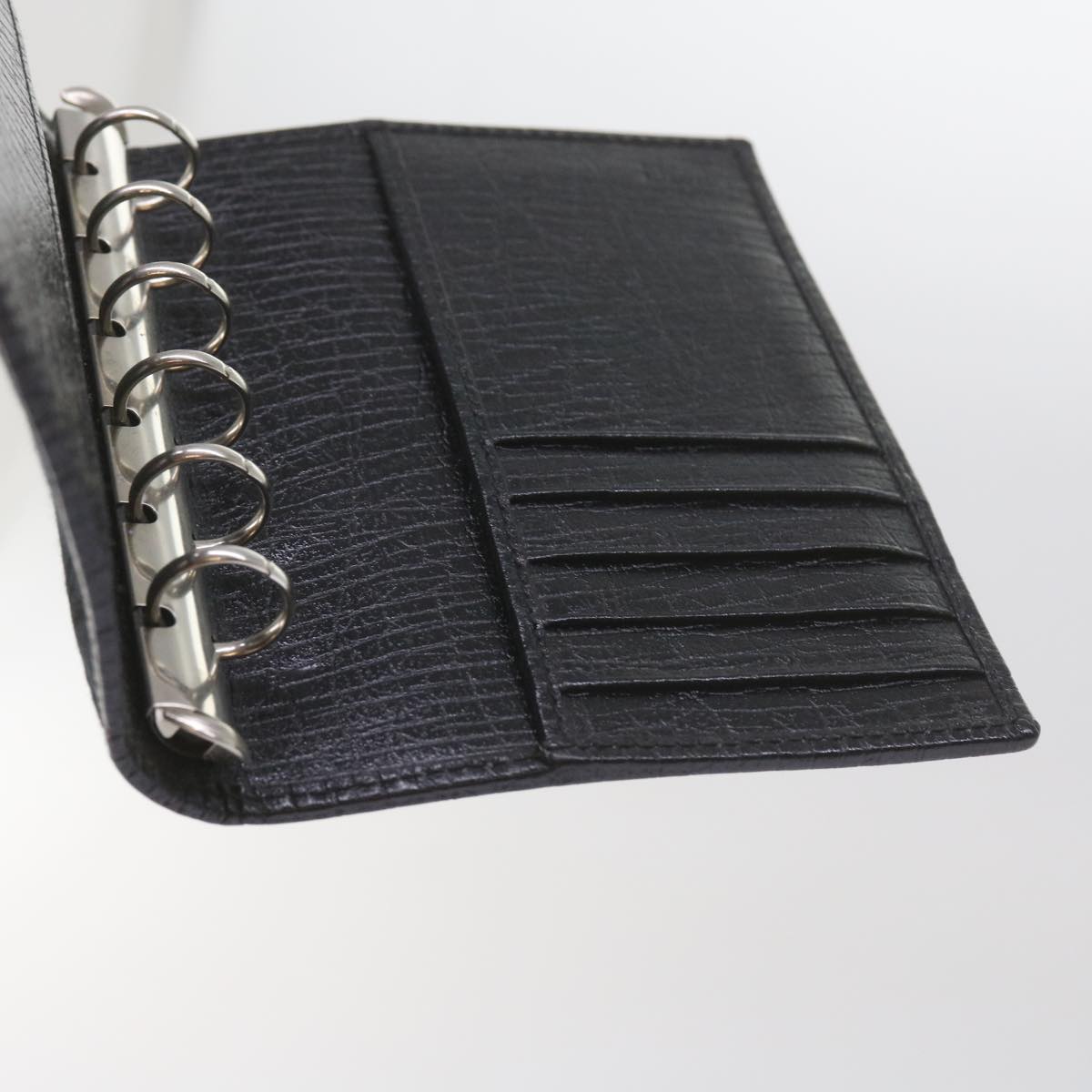 GUCCI GG Canvas Web Sherry Line Day Planner Cover Black Red Green am5263