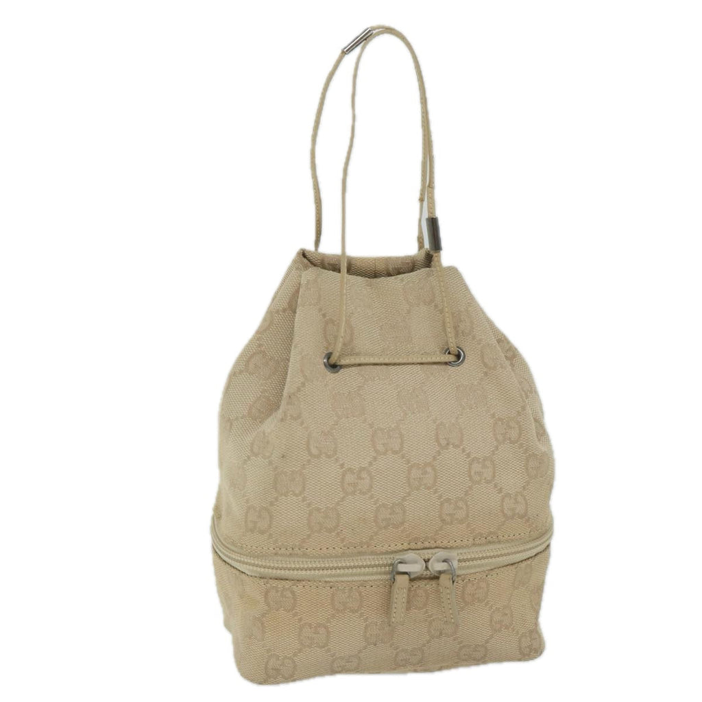 GUCCI GG Canvas Purse Pouch Beige 039 1053 am5271
