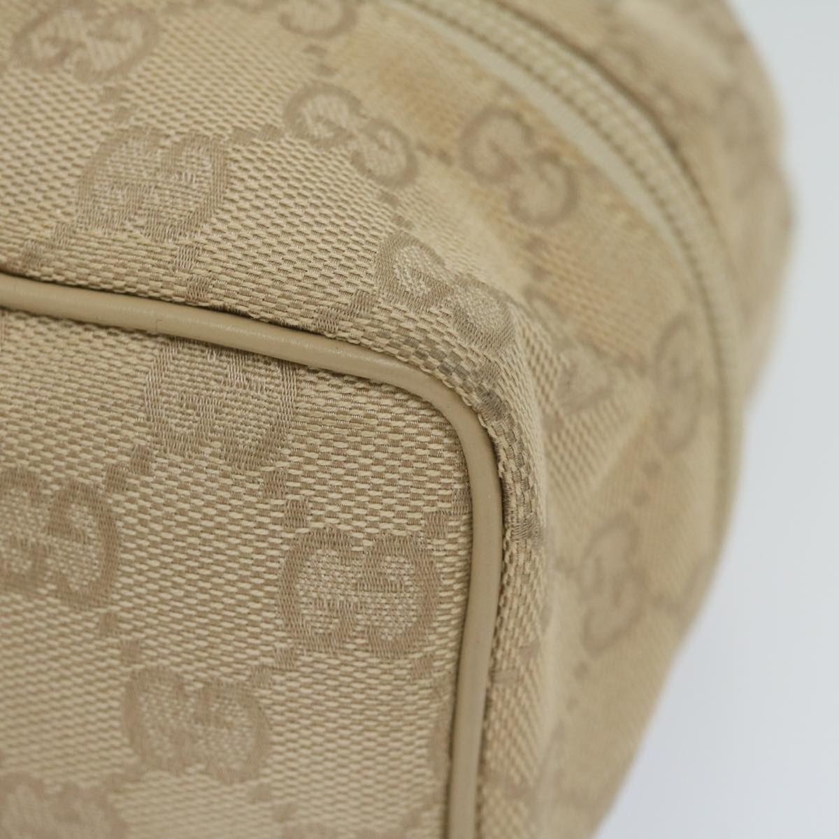 GUCCI GG Canvas Purse Pouch Beige 039 1053 am5271