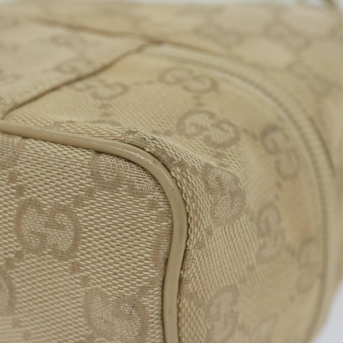 GUCCI GG Canvas Purse Pouch Beige 039 1053 am5271
