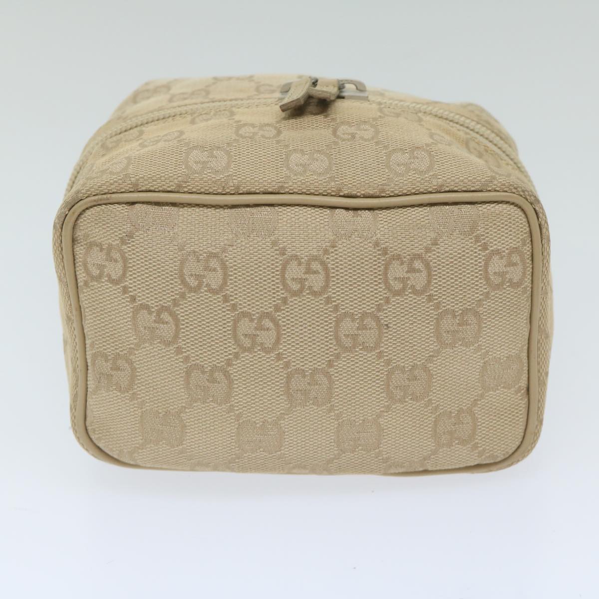 GUCCI GG Canvas Purse Pouch Beige 039 1053 am5271
