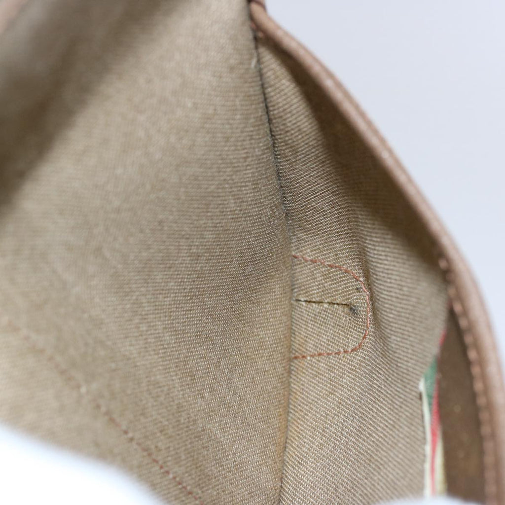 GUCCI GG Supreme Web Sherry Line Pouch Beige Red Green 89 01 021 am5317
