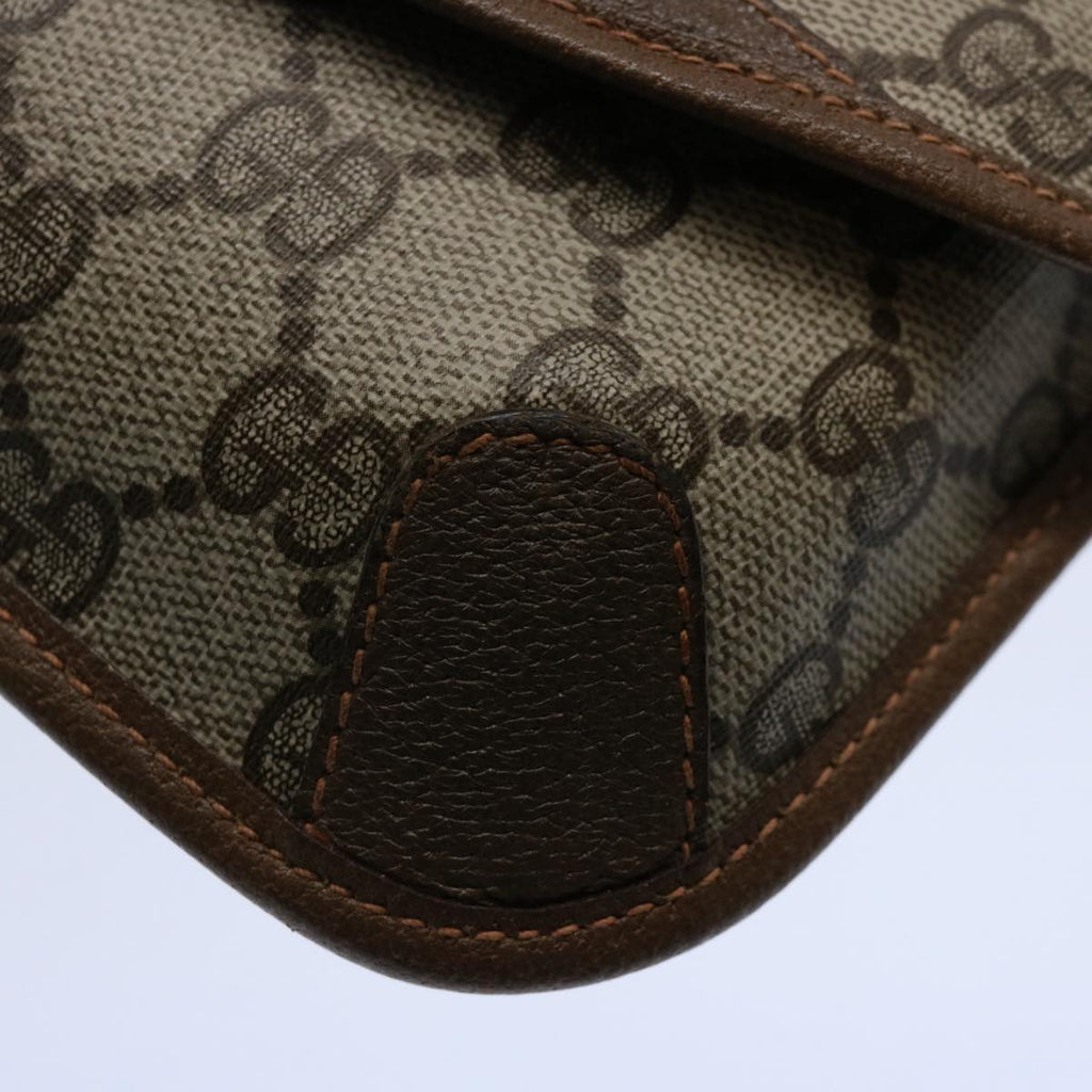 GUCCI GG Supreme Web Sherry Line Pouch Beige Red Green 89 01 021 am5317