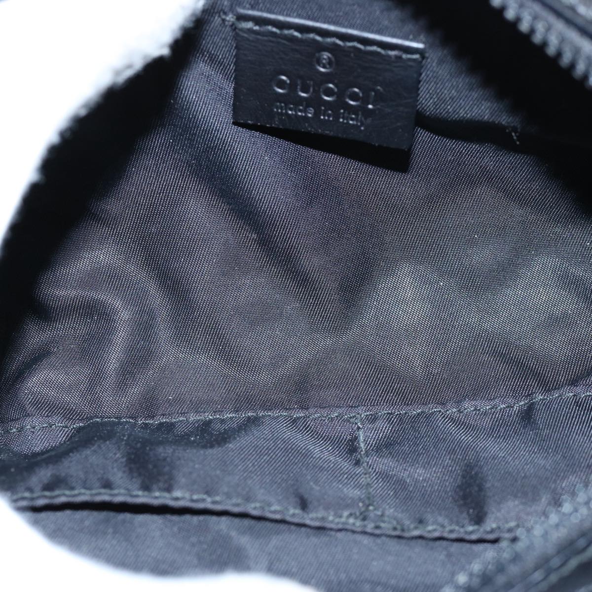 GUCCI GG Canvas Web Sherry Line Pouch Black Red Green 245800 am5323