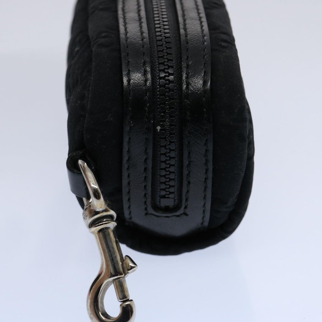 GUCCI GG Canvas Web Sherry Line Pouch Black Red Green 245800 am5323