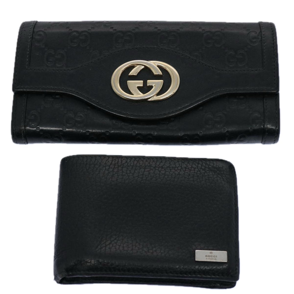 GUCCI GG Canvas Wallet 2Set Black am5336