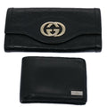 GUCCI GG Canvas Wallet 2Set Black am5336