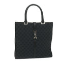 GUCCI GG Canvas Jackie Tote Bag Black 002 1064 am5349
